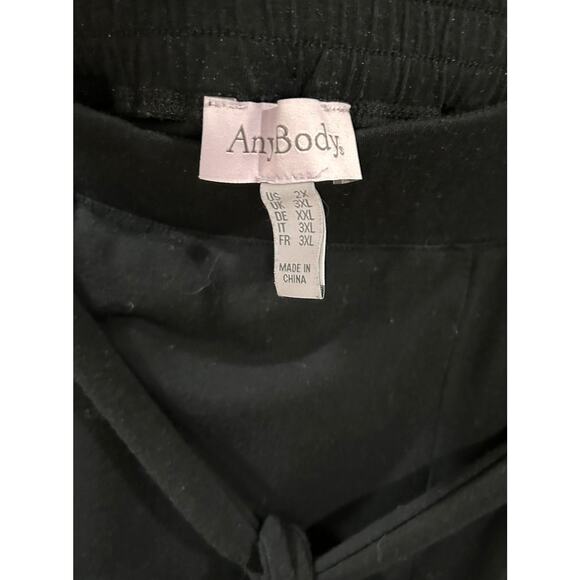 Anybody Elastic Waist Front Tie Relaxed Cropped Pants Size 2X Cotton Modal - Picture 2 of 4